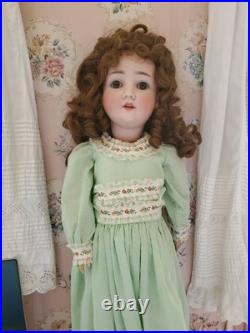 Antique German Bisque Head Doll Adolf Wislizenus Special 23 Nicely Dressed