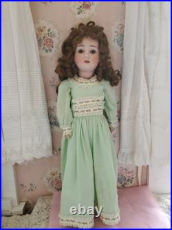 Antique German Bisque Head Doll Adolf Wislizenus Special 23 Nicely Dressed