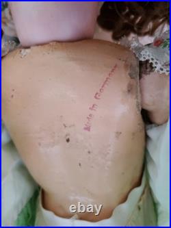 Antique German Bisque Head Doll Adolf Wislizenus Special 23 Nicely Dressed