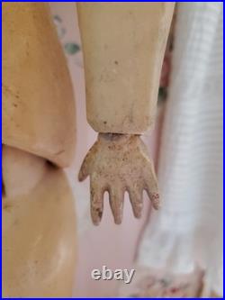 Antique German Bisque Head Doll Adolf Wislizenus Special 23 Nicely Dressed