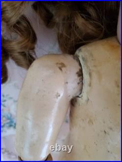 Antique German Bisque Head Doll Adolf Wislizenus Special 23 Nicely Dressed