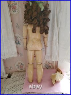Antique German Bisque Head Doll Adolf Wislizenus Special 23 Nicely Dressed