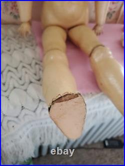 Antique German Bisque Head Doll Adolf Wislizenus Special 23 Nicely Dressed