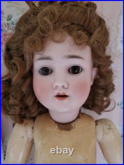 Antique German Bisque Head Doll Adolf Wislizenus Special 23 Nicely Dressed