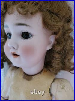 Antique German Bisque Head Doll Adolf Wislizenus Special 23 Nicely Dressed