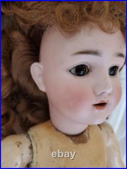Antique German Bisque Head Doll Adolf Wislizenus Special 23 Nicely Dressed