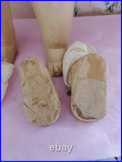 Antique German Bisque Head Doll Adolf Wislizenus Special 23 Nicely Dressed