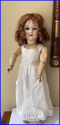 Antique German Bisque Head Doll CM Bergmann 24