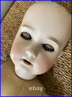 Antique German Bisque Head Doll CM Bergmann 24