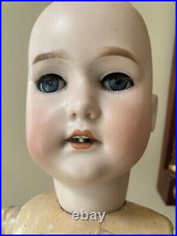 Antique German Bisque Head Doll CM Bergmann 24