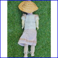 Antique German Bisque Head Doll Compo Body Stamped 410 Germany