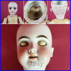 Antique German Bisque Head Doll EARLY Handwerck 109 Doll Antique Wig Sleep Eyes