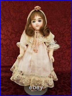 Antique German Bisque Head Doll Early Kestner Moon Face Mold Org Body Wig Pate