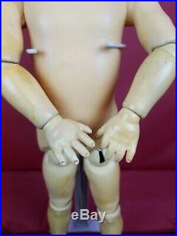 Antique German Bisque Head Doll Kestner 167 On Kestner Marked Jointed Body Nice