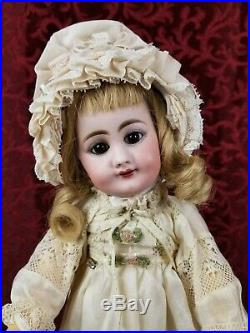 Antique German Bisque Head Doll RARE Simon Halbig 759 Jointed Body Cabinet Size
