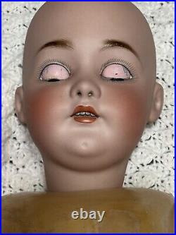 Antique German Bisque Head Doll S & C Franz Schmidt 28