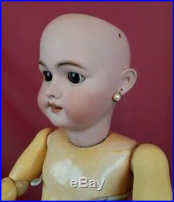 Antique German Bisque Head Doll Simon Halbig 1078 Brown Eyes 25 inch Beauty