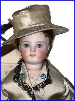 Antique German Bisque Head Fashion Doll, Kling Closed Mouth