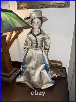 Antique German Bisque Head Fashion Doll, Kling Closed Mouth