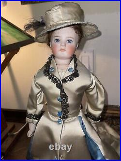 Antique German Bisque Head Fashion Doll, Kling Closed Mouth