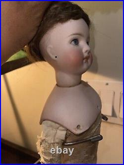 Antique German Bisque Head Fashion Doll, Kling Closed Mouth