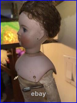 Antique German Bisque Head Fashion Doll, Kling Closed Mouth