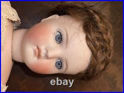 Antique German Bisque Head Fashion Doll, Kling Closed Mouth