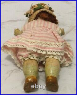 Antique German Bisque Head Googly Doll Germany Composition 323 Jointed