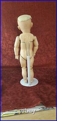 Antique German Bisque Head TODDLER Side Hip Body Doll JDK Kestner 260-15 inches