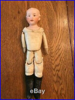 Antique German Bisque Heubach Boy Doll #7072