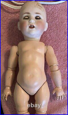 Antique German Bisque Jutta On Side Hipped Toddler Body 15