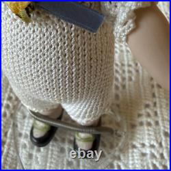 Antique German Bisque Rabbit Mignonette Doll 15cm & Small Sheep Set Free Shippng