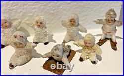 Antique German Bisque Snowbabies Group