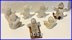 Antique German Bisque Snowbabies Group