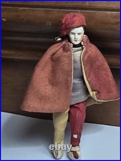 Antique German Bisque male man Dollhouse Doll Dressed As Jester knight prince 5 Antique German Bisque male man Dollhouse Doll Dressed As Jester knight prince 5
