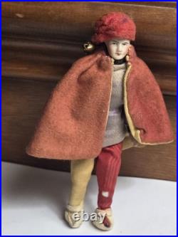 Antique German Bisque male man Dollhouse Doll Dressed As Jester knight prince 5 Antique German Bisque male man Dollhouse Doll Dressed As Jester knight prince 5