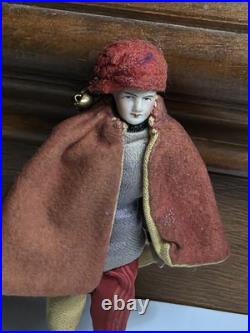 Antique German Bisque male man Dollhouse Doll Dressed As Jester knight prince 5 Antique German Bisque male man Dollhouse Doll Dressed As Jester knight prince 5