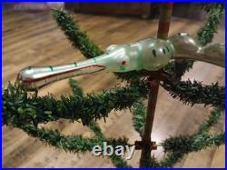Antique German Blown Glass Christmas Ornament Alligator Rare