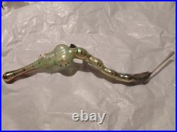 Antique German Blown Glass Christmas Ornament Alligator Rare