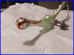 Antique German Blown Glass Christmas Ornament Alligator Rare