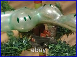 Antique German Blown Glass Christmas Ornament Alligator Rare