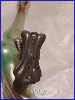 Antique German Blown Glass Christmas Ornament Alligator Rare