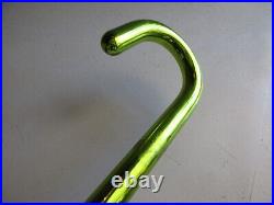 Antique German Blown Glass LARGE Chartreuse Candy Cane! Stunner