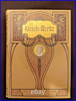 Antique German Books Lot Dark Academia Decor Hebbel Kleist Reuter Vintage