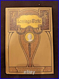 Antique German Books Lot Goethe Schiller Shakespeare 1900 Jugendstil Vintage