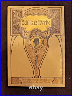 Antique German Books Lot Goethe Schiller Shakespeare 1900 Jugendstil Vintage