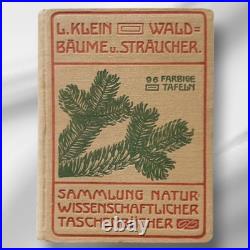 Antique German Botanical Plant Encyclopedia with 96 Color Plates, Vintage Book Antique German Botanical Plant Encyclopedia with 96 Color Plates, Vintage Book
