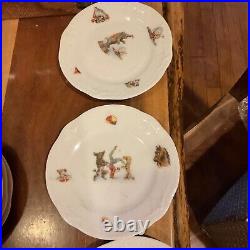 Antique German CHILDRENS DISHES CIRCUS THEMED RARE 30 items