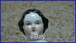 Antique German C 1840 China Porcelain Head And Shoulder Doll From Museum Of Doll