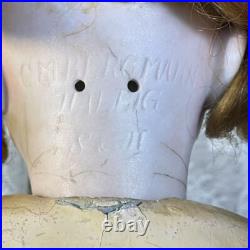 Antique German C. M. Bergmann Bisque Head Composition Body 23 Antique German C. M. Bergmann Bisque Head Composition Body 23